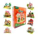 Casinha Miniatura de Montar 3D Castelo de Princesa Infantil – Diversão que desperta a imaginação!