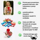 Cesta de Chocolate com Urso de Pelúcia – Presente carinhoso e Doce Surpresa