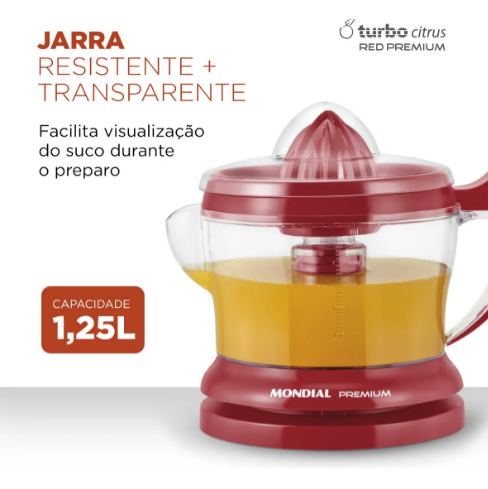 Espremedor Premium Mondial E-23 – Sabor e frescor em cada gota!