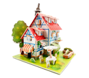Casinha Miniatura de Montar 3D Castelo de Princesa Infantil – Diversão que desperta a imaginação!