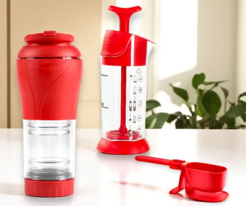 Kit Pressca - Cafeteira portátil + Espumador + colher dosadora