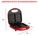 Kit Completo Mickey Mouse Mallory – Sanduicheira, Fritadeira, Pipoqueira e 2 Baldes de Pipoca