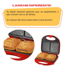 Kit Completo Mickey Mouse Mallory – Sanduicheira, Fritadeira, Pipoqueira e 2 Baldes de Pipoca
