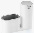 Porta Detergente e Bucha Arthi com Detalhes Cromados