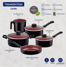 Jogo de panelas Tramontina c/ 8 potes herméticos Electrolux