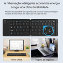 Teclado Sem Fio Bluetooth Recarregável Dobrável – Produtividade em Qualquer Lugar