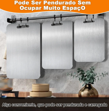 3 Tábuas de Corte em Titânio – Resistência e Elegância para Sua Cozinha