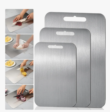 3 Tábuas de Corte em Titânio – Resistência e Elegância para Sua Cozinha