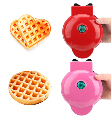 Máquina de Fazer Waffle / Mini Grill Panqueca Elétrica
