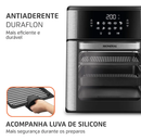 Air Fryer Forno Mondial 12L 2000W – Alta Potência, 3 Repartições e Sabor Sem Óleo!