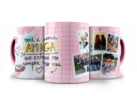 Kit presente para amiga - Caneca Mágica + Agenda Personalizada