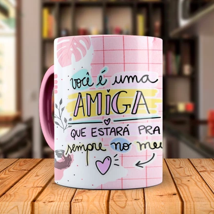 Kit presente para amiga - Caneca Mágica + Agenda Personalizada