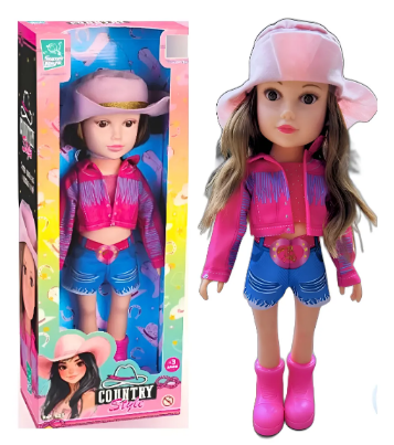 Boneca Country Style Boiadeira – Supertoys