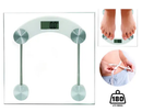 Balança Digital de Vidro Temperado – Até 180kg | Design Quadrado