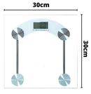 Balança Digital de Vidro Temperado – Até 180kg | Design Quadrado