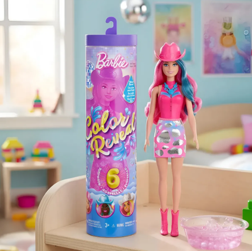 Barbie Color Reveal Moda Disco Star Cowgirl Sortida – Uma experiência mágica de surpresa e imaginação