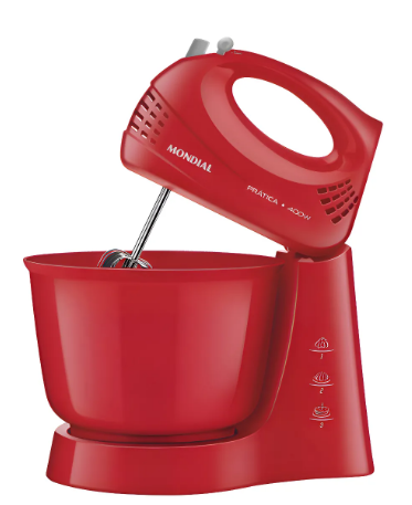 Batedeira Mondial Prática 400W – Potência e leveza para suas melhores receitas!