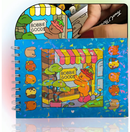 Caderno Bobbie Goods holográfico + 24 canetinhas