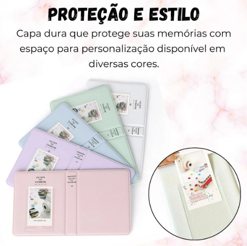 Álbum de Fotos Instax Mini 64 Fotos – Pieces of Moment