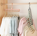 Kit 4 Cabides Mágicos Dobráveis 9 Divisórias – Organização Inteligente e Praticidade no Seu Dia a Dia!