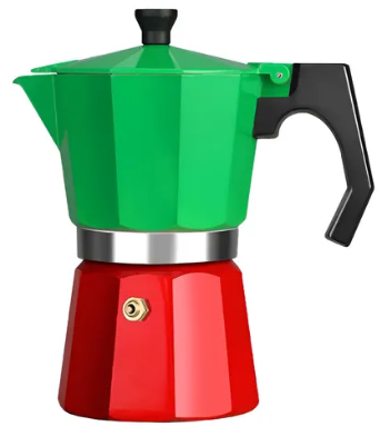 ☕ Cafeteira Italiana Alumínio Color – 6 Xícaras