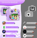Câmera Infantil de Impressão Instantânea Colorida Com Cartão SD 32GB