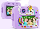 Câmera Infantil de Impressão Instantânea Colorida Com Cartão SD 32GB