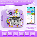 Câmera Infantil de Impressão Instantânea Colorida Com Cartão SD 32GB