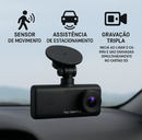 Câmera Automotiva 3 Lentes Full HD 1080p Icarbonx – Segurança e Tranquilidade em Cada Viagem