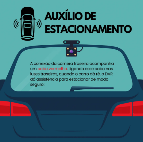 Câmera Automotiva 3 Lentes Full HD 1080p Icarbonx – Segurança e Tranquilidade em Cada Viagem