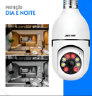 Câmera de Segurança Jortan IP Wi-Fi 360° Lâmpada Bocal E27 com Visão Noturna e Som Bidirecional – App Yoosee