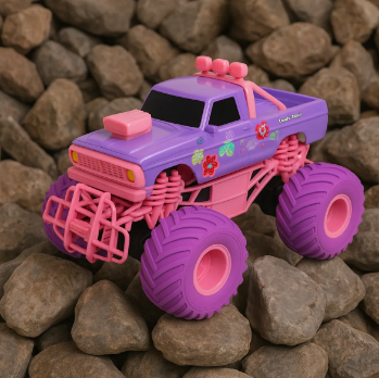 Carrinho de Controle Remoto Jeep Rosa 4x4 Recarregável – Toy King