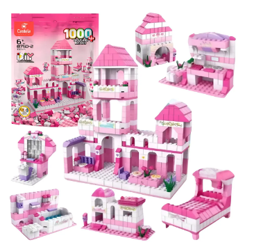 Blocos de montar Castelo - 1.000 Peças de Encanto e Imaginação!