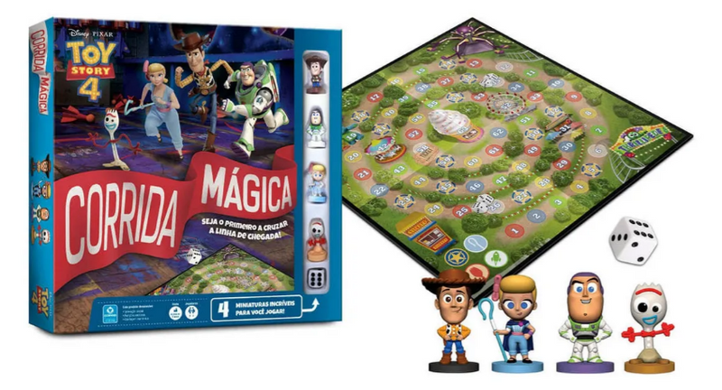 Jogo de Tabuleiro Corrida Mágica Disney