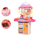 Cozinha infantil com geladeira e forno - sai fumaça e som