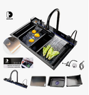 Cuba Gourmet Cascata com LED Inteligente – Inox 304 Premium DOMUM