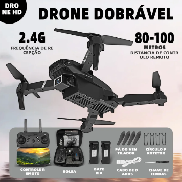 Mini Drone E88 Pro com Câmera HD – Libere sua Criatividade e Veja o Mundo de Outro Ângulo