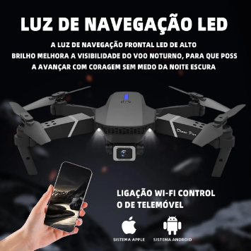 Mini Drone E88 Pro com Câmera HD – Libere sua Criatividade e Veja o Mundo de Outro Ângulo