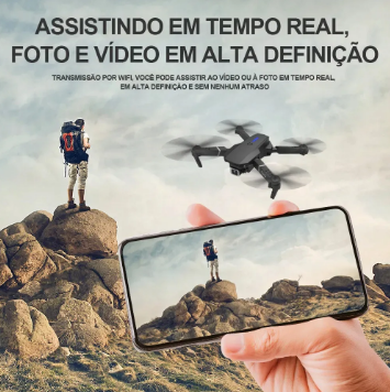 Mini Drone E88 Pro com Câmera HD – Libere sua Criatividade e Veja o Mundo de Outro Ângulo