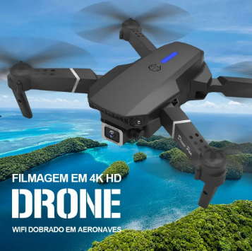 Mini Drone E88 Pro com Câmera HD – Libere sua Criatividade e Veja o Mundo de Outro Ângulo