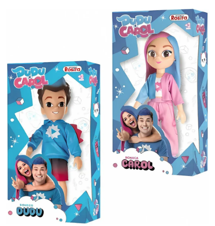 Bonecos Dudu e Carol