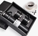Kit Garrafa Térmica Vacuum Flask Set C/ 3 Xicaras 500ml Inox