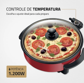 Panela Elétrica Mondial PE-28 Redonda 1200W