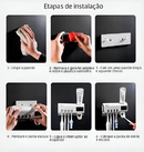 Suporte Porta Escova de Dentes com Dispenser de Pasta e Esterilizador UV – Organização, cuidado e tecnologia para a sua rotina