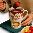 Caneca de Fondue com Vela – Eu Amo Fondue