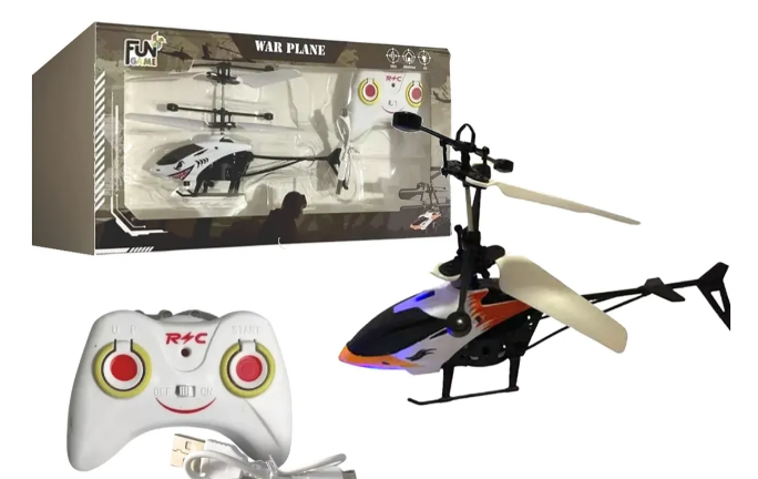 Helicóptero Com Controle Remoto e Sensor