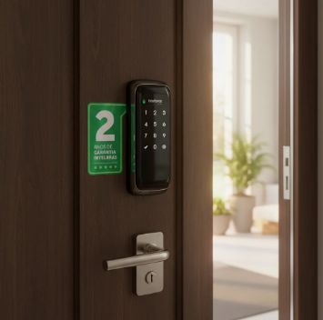 Fechadura Digital de Sobrepor Intelbras FR 101 com Touch Screen e Abertura por Senha Numérica