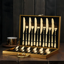 Kit Faqueiro 24 Peças Luxo Premium com Maleta Elegante