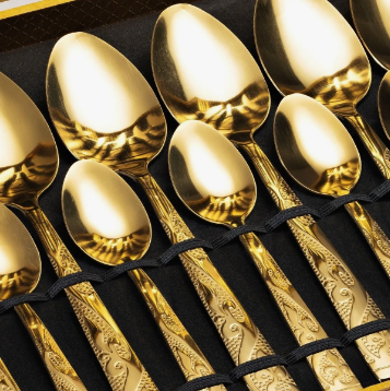 Kit Faqueiro 24 Peças Luxo Premium com Maleta Elegante