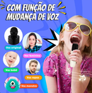 Caixinha Karaokê Mini Portátil com 2 Microfones Sem Fio Bluetooth